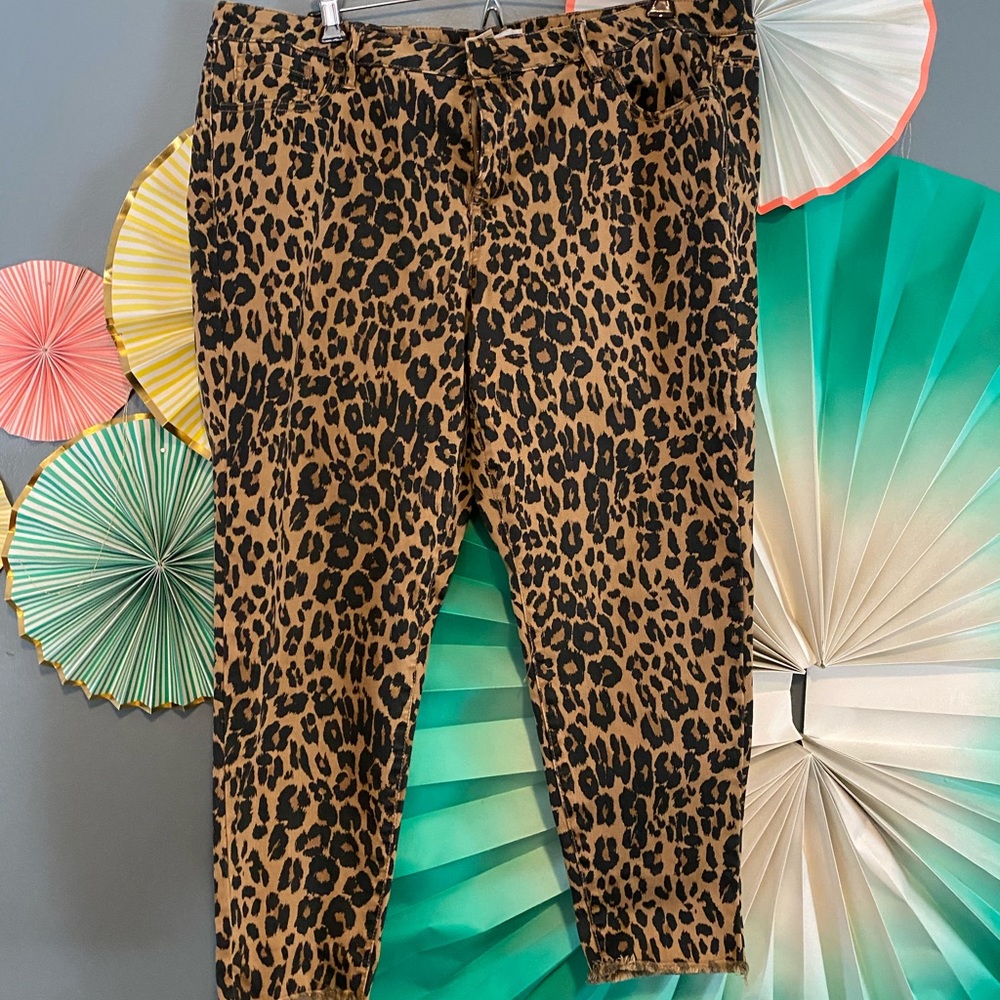 lane bryant leopard print skinny jeans! 🐆